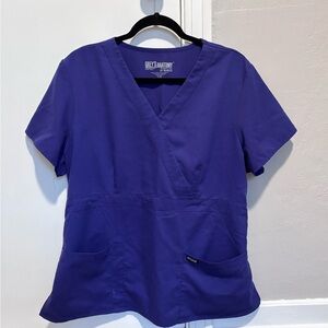 Barco Uniforms Purple V-Neck Scrub Top